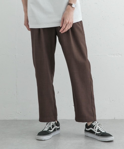 UR Lab.（アーバンリサーチラボ）の「UR Lab.　リネンライクテーパードパンツ（その他パンツ・メンズ・チャコールグレー/ブラック/ブラウン/ミント・MEDIUM/LARGE）」の4枚目の写真