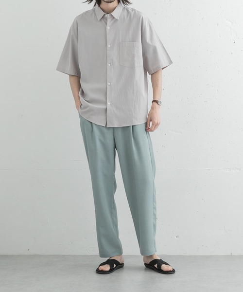 UR Lab.（アーバンリサーチラボ）の「UR Lab.　リネンライクテーパードパンツ（その他パンツ・メンズ・チャコールグレー/ブラック/ブラウン/ミント・MEDIUM/LARGE）」の9枚目の写真