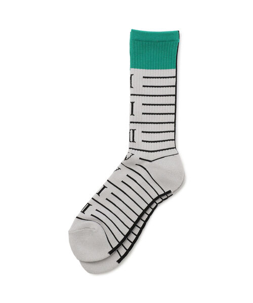 ROYAL FLASH（ロイヤルフラッシュ）の「DankeSchon/ダンケシェーン/ルーラーグラフィックソックス/CM Socks（ソックス/靴下・メンズ・ホワイト/ブラック/グレー・FREE）」の3枚目の写真