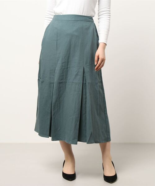 ehka sopo(エヘカソポ)の「タックマーメイドスカート(スカート・レディース・イエロー/グリーン/ブラック・フリ-)」の2枚目の写真