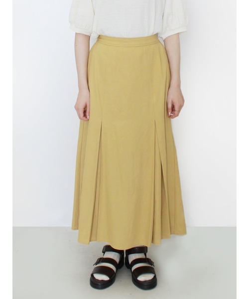 ehka sopo(エヘカソポ)の「タックマーメイドスカート(スカート・レディース・イエロー/グリーン/ブラック・フリ-)」の3枚目の写真