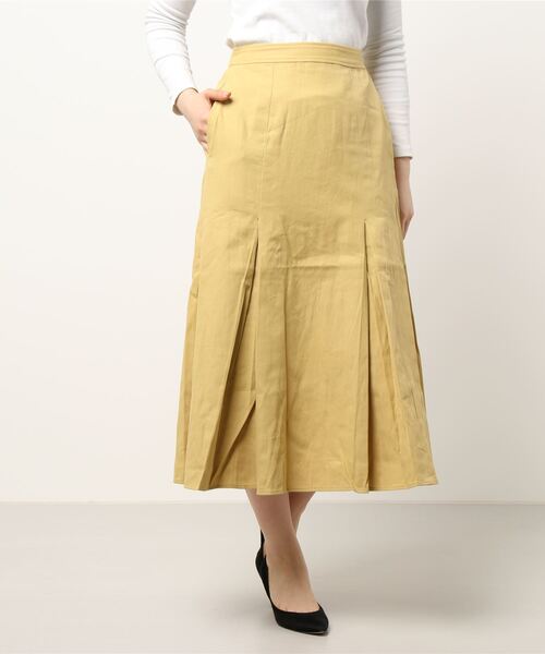 ehka sopo(エヘカソポ)の「タックマーメイドスカート(スカート・レディース・イエロー/グリーン/ブラック・フリ-)」の6枚目の写真