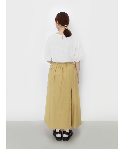 ehka sopo(エヘカソポ)の「タックマーメイドスカート(スカート・レディース・イエロー/グリーン/ブラック・フリ-)」の13枚目の写真