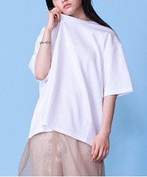 lautreamont BLEUBLANC | バックスリットロゴTシャツ(Tシャツ/カットソー)