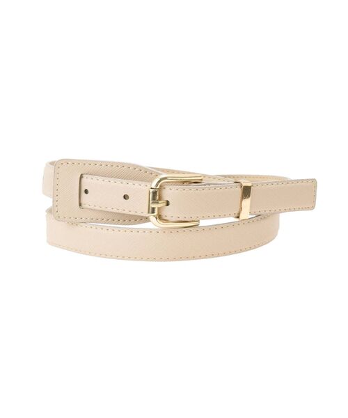 dazzlin（ダズリン）の「バックルミドルベルト（ベルト・レディース・ブラック/ベージュ/キャメル・FREE）」の3枚目の写真