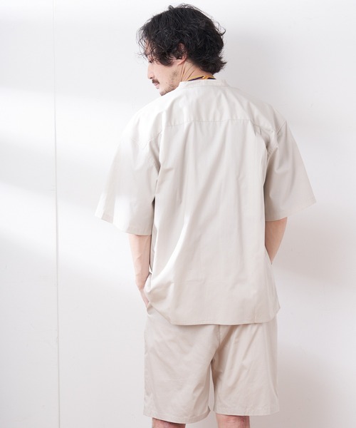 CIAOPANIC TYPY（チャオパニックティピー）の「【ZOZOTOWN限定】【セットアップ】タイプライターバンドカラーシャツ+バギーショーツ（セットアップ・メンズ・ブラウン/ブラック/ベージュ系その他・L/M）」の9枚目の写真