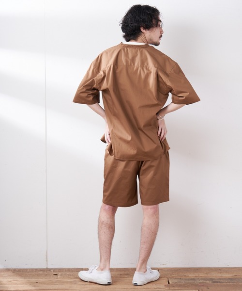 CIAOPANIC TYPY（チャオパニックティピー）の「【ZOZOTOWN限定】【セットアップ】タイプライターバンドカラーシャツ+バギーショーツ（セットアップ・メンズ・ブラウン/ブラック/ベージュ系その他・L/M）」の18枚目の写真