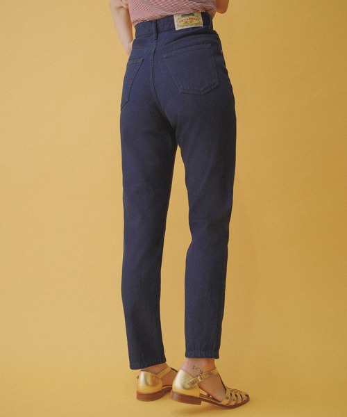 PICCADILLY（ピカデリー）の「【PICCADILLY for MADEMOISELLE】ハイウエストテーパードデニムパンツ（デニムパンツ・レディース・ブラック/ネイビー・X-SMALL/S/M）」の19枚目の写真