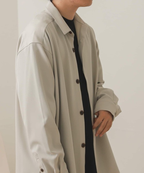 SENSE OF PLACE by URBAN RESEARCH（センスオブプレイスバイアーバンリサーチ）の「【セットアップ対応】カラールーズシャツB（シャツ/ブラウス・メンズ・ブラウン/ブラック/ライトブルー/ライトベージュ/チャコールグレー/ボルドー・MEDIUM/LARGE）」の16枚目の写真