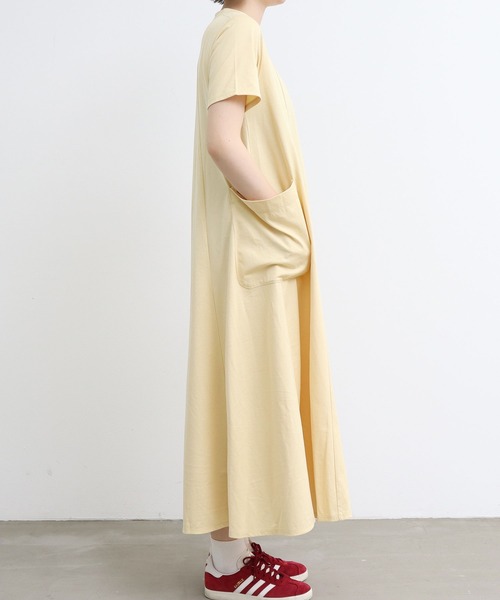 I am I in fact...(アイアムアイインファクト)の「スワイスワイ天竺 ゴアードワンピース(ワンピース・レディース・グリーン/イエロー/レッド/ブラック・FREE)」の16枚目の写真