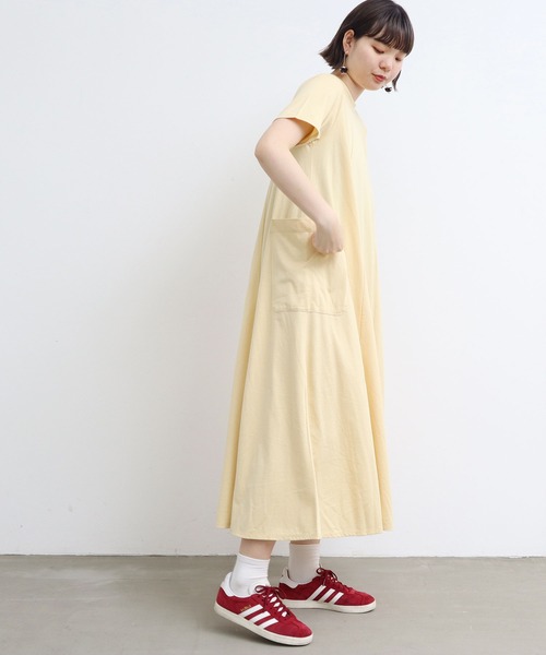 I am I in fact...(アイアムアイインファクト)の「スワイスワイ天竺 ゴアードワンピース(ワンピース・レディース・グリーン/イエロー/レッド/ブラック・FREE)」の19枚目の写真