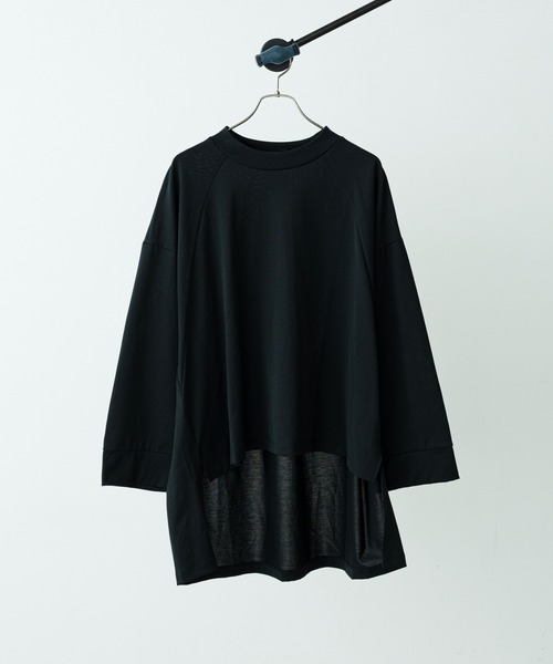 Lui's（ルイス）の「ウルティマスクエアテールカットソー（Tシャツ/カットソー・メンズ・ブラック/ワインレッド/ホワイト/オリーブ/チャコールグレー・FREE）」の3枚目の写真