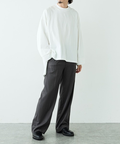 Lui's（ルイス）の「ウルティマスクエアテールカットソー（Tシャツ/カットソー・メンズ・ブラック/ワインレッド/ホワイト/オリーブ/チャコールグレー・FREE）」の11枚目の写真