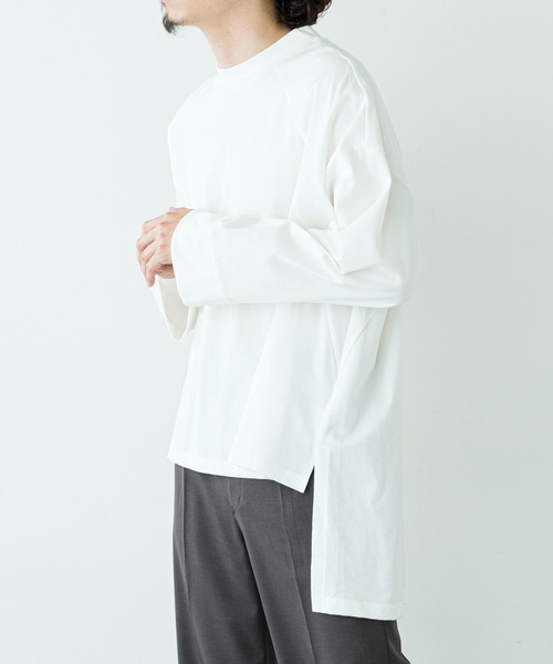 Lui's（ルイス）の「ウルティマスクエアテールカットソー（Tシャツ/カットソー・メンズ・ブラック/ワインレッド/ホワイト/オリーブ/チャコールグレー・FREE）」の16枚目の写真