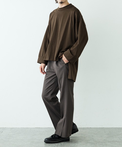 Lui's（ルイス）の「ウルティマスクエアテールカットソー（Tシャツ/カットソー・メンズ・ブラック/ワインレッド/ホワイト/オリーブ/チャコールグレー・FREE）」の13枚目の写真