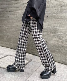 PAGEBOY | モノグラムラメジャガードパンツ(その他パンツ)