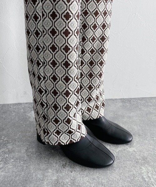 PAGEBOY(ページボーイ)の「モノグラムラメジャガードパンツ(その他パンツ・レディース・ブラック/ブラウン系その他/グレイッシュベージュ・FREE)」の12枚目の写真