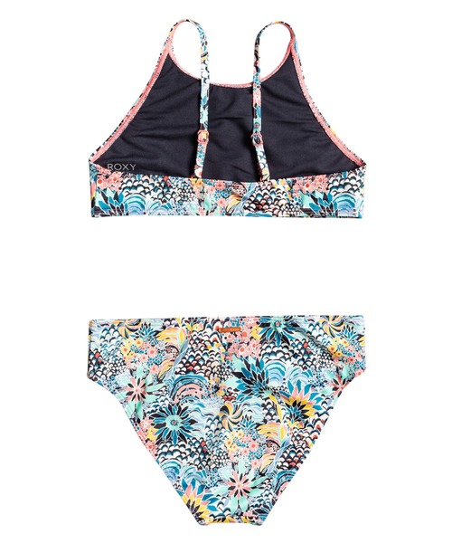 ROXY（ロキシー）の「MARINE BLOOM CROP TO/ロキシーキッズビキニ(水着)（水着・キッズ・ブルー・130/140/150）」の3枚目の写真