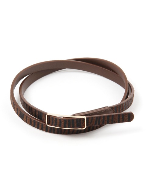 LEPSIM（レプシィム）の「ピンレス２ＷＡＹホソベルト　957941（ベルト・レディース・ブラック/グレイッシュベージュ/ブラウン/パイソン・ONE SIZE）」の18枚目の写真