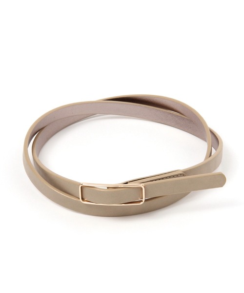 LEPSIM（レプシィム）の「ピンレス２ＷＡＹホソベルト　957941（ベルト・レディース・ブラック/グレイッシュベージュ/ブラウン/パイソン・ONE SIZE）」の17枚目の写真