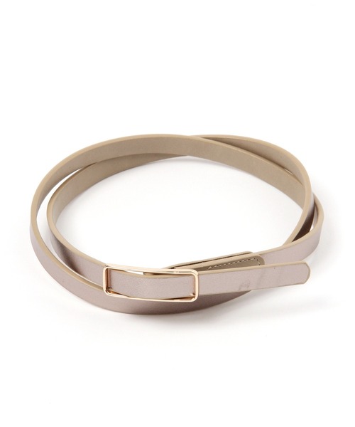 LEPSIM（レプシィム）の「ピンレス２ＷＡＹホソベルト　957941（ベルト・レディース・ブラック/グレイッシュベージュ/ブラウン/パイソン・ONE SIZE）」の19枚目の写真