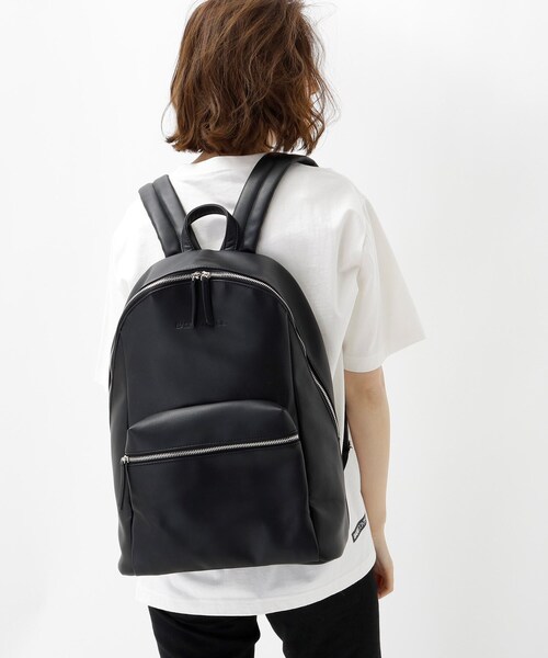 BASECONTROL（ベースコントロール）の「◆【WEB限定】PUレザー リュック バックパック（バックパック/リュック・レディース・グレー/ブラック系8・99）」の7枚目の写真