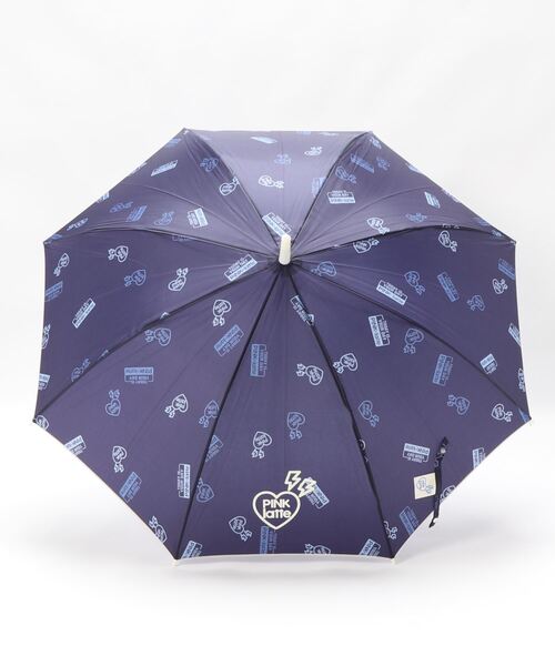 長傘ジュニア ロゴ総柄長傘58cm 長傘 Pink Latte ピンクラテ のファッション Pink Latte ピンクラテ