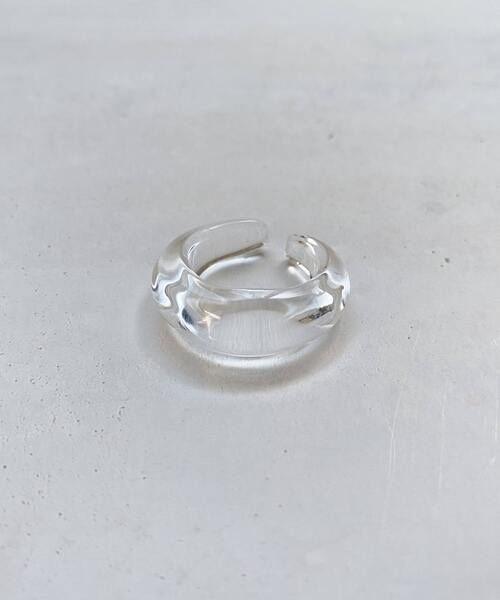 tone（トーン）の「【ECRu.】ニュアンス　クリアリング（リング・レディース・パープル/ブラウン/クリア/ブルー・SMALL/MEDIUM）」の12枚目の写真