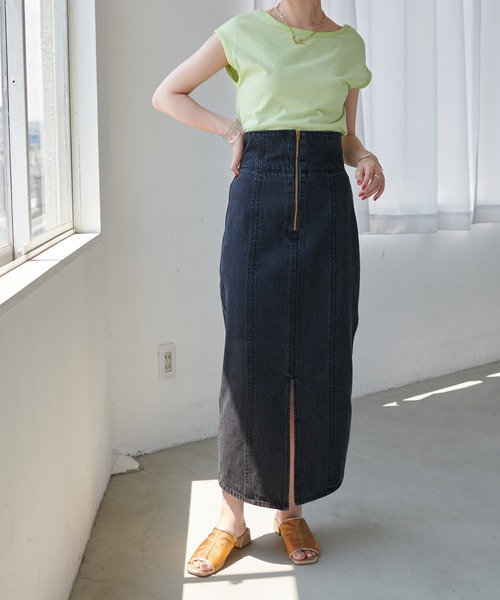 DISCOAT（ディスコート）の「USコットンデニムZIPナロースカート