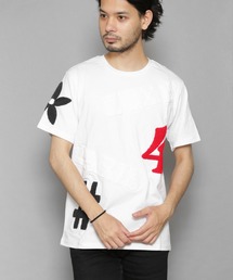 RM/刺繍クルーネック半袖Tシャツ