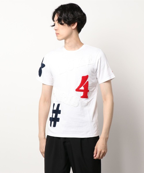CERCA（チェルカ）の「RM/刺繍クルーネック半袖Tシャツ（Tシャツ/カットソー・メンズ・ホワイト/ブラック/ホワイト系その他/ブラック系その他・MEDIUM/X-LARGE/LARGE）」の9枚目の写真