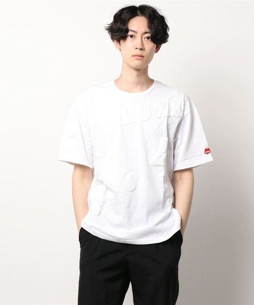 CERCA（チェルカ）の「RM/刺繍クルーネック半袖Tシャツ（Tシャツ/カットソー・メンズ・ホワイト/ブラック/ホワイト系その他/ブラック系その他・MEDIUM/X-LARGE/LARGE）」の10枚目の写真
