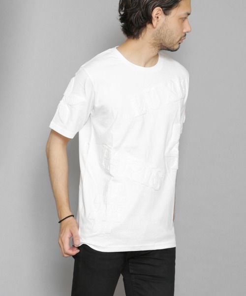 CERCA（チェルカ）の「RM/刺繍クルーネック半袖Tシャツ（Tシャツ/カットソー・メンズ・ホワイト/ブラック/ホワイト系その他/ブラック系その他・MEDIUM/X-LARGE/LARGE）」の11枚目の写真