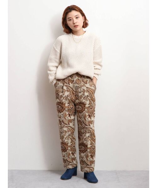 Ungrid(アングリッド)の「ルーズワッフルニット(ニット/セーター・レディース・オフホワイト/チャコールグレー/ピンク・FREE)」の12枚目の写真