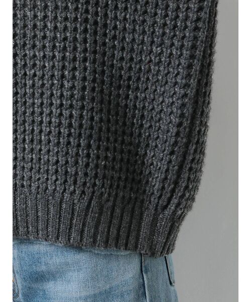 Ungrid(アングリッド)の「ルーズワッフルニット(ニット/セーター・レディース・オフホワイト/チャコールグレー/ピンク・FREE)」の18枚目の写真