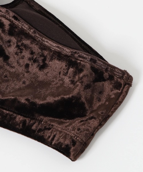 KBF（ケイビーエフ）の「ベロアブラトップ（ブラジャー・レディース・ダークブラウン/ベージュ系その他/ブルー系その他・ONE）」の6枚目の写真