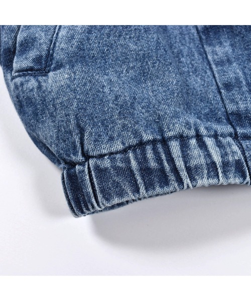 ZIDDY(ジディ)の「ZIDDY/ライン入り デニム ジャケット (130~160cm)(デニムジャケット・キッズ・ネイビー・130/140/150/160)」の9枚目の写真