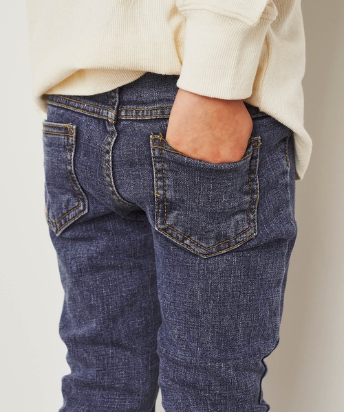 ＆yam（アンドヤム）の「デニムスキニーパンツ（デニムパンツ・キッズ・ブルー/ライトブルー/ブラック・100-110cm/110-120cm/120-130cm）」の16枚目の写真