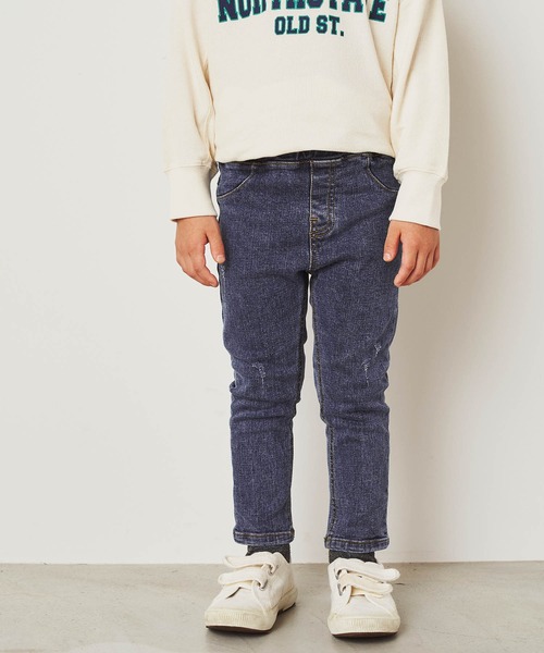 ＆yam（アンドヤム）の「デニムスキニーパンツ（デニムパンツ・キッズ・ブルー/ライトブルー/ブラック・100-110cm/110-120cm/120-130cm）」の11枚目の写真