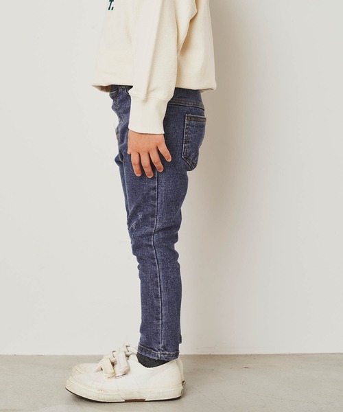 ＆yam（アンドヤム）の「デニムスキニーパンツ（デニムパンツ・キッズ・ブルー/ライトブルー/ブラック・100-110cm/110-120cm/120-130cm）」の12枚目の写真
