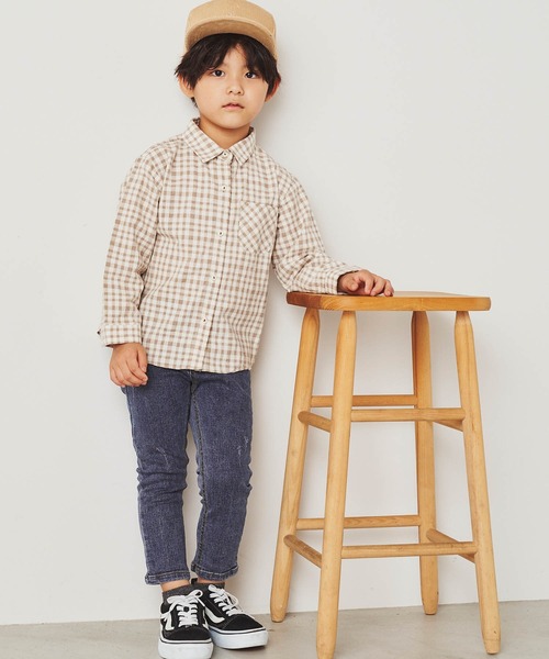 ＆yam（アンドヤム）の「デニムスキニーパンツ（デニムパンツ・キッズ・ブルー/ライトブルー/ブラック・100-110cm/110-120cm/120-130cm）」の14枚目の写真