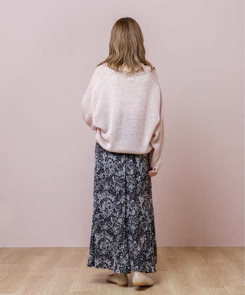 flower（フラワー）の「ミルキーニットカーディガン2（カーディガン/ボレロ・レディース・グレー/ピンク/アイボリー・FREE）」の21枚目の写真