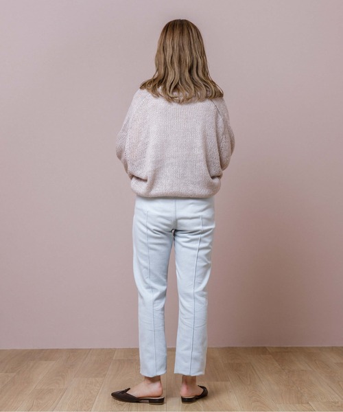 flower（フラワー）の「ミルキーニットカーディガン2（カーディガン/ボレロ・レディース・グレー/ピンク/アイボリー・FREE）」の6枚目の写真