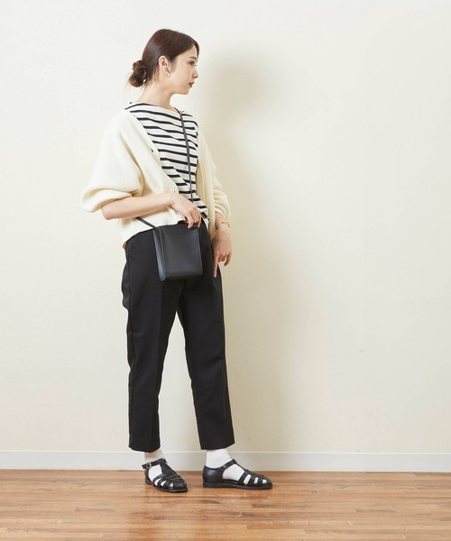 menue（メヌエ）の「レディース グルカフラットサンダル（サンダル・レディース・ブラック/アイボリー/ブラウン/グリーン/グレイッシュベージュ・3L/M/L/S/LL/XS）」の7枚目の写真