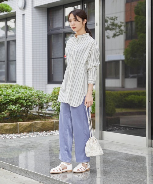 menue（メヌエ）の「レディース グルカフラットサンダル（サンダル・レディース・ブラック/アイボリー/ブラウン/グリーン/グレイッシュベージュ・3L/M/L/S/LL/XS）」の22枚目の写真