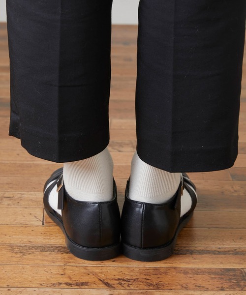 menue（メヌエ）の「レディース グルカフラットサンダル（サンダル・レディース・ブラック/アイボリー/ブラウン/グリーン/グレイッシュベージュ・3L/M/L/S/LL/XS）」の14枚目の写真