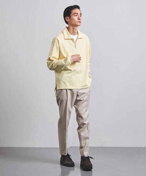 BLUE(ブルー)の「<BLUE(ブルー)> オーガニック ハーフジップスウェット(スウェット・メンズ・ホワイト/イエロー/ダークグレー・L/XL/S/M)」の13枚目の写真