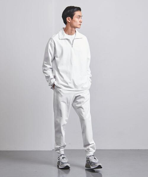 BLUE(ブルー)の「<BLUE(ブルー)> オーガニック ハーフジップスウェット(スウェット・メンズ・ホワイト/イエロー/ダークグレー・L/XL/S/M)」の15枚目の写真