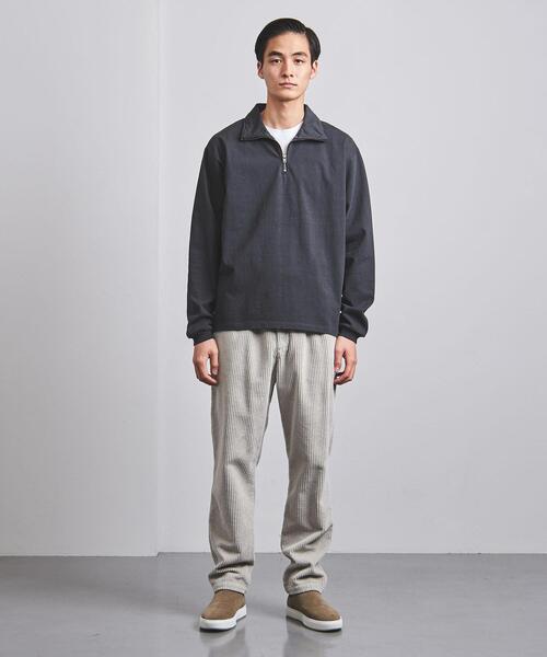 BLUE(ブルー)の「<BLUE(ブルー)> オーガニック ハーフジップスウェット(スウェット・メンズ・ホワイト/イエロー/ダークグレー・L/XL/S/M)」の17枚目の写真