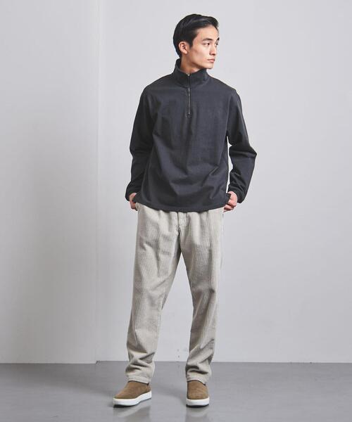 BLUE(ブルー)の「<BLUE(ブルー)> オーガニック ハーフジップスウェット(スウェット・メンズ・ホワイト/イエロー/ダークグレー・L/XL/S/M)」の19枚目の写真